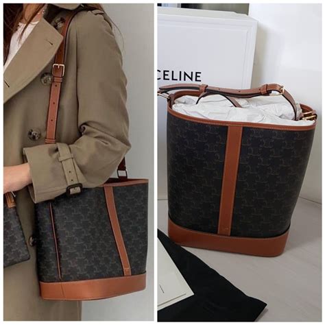 celine bucket bag tan|celine triomphe bucket bag medium.